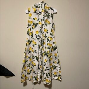 Chetta B Lemon Print Dress